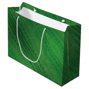 Acceptance Green Eclectic Boho Pattern Large Gift Bag
