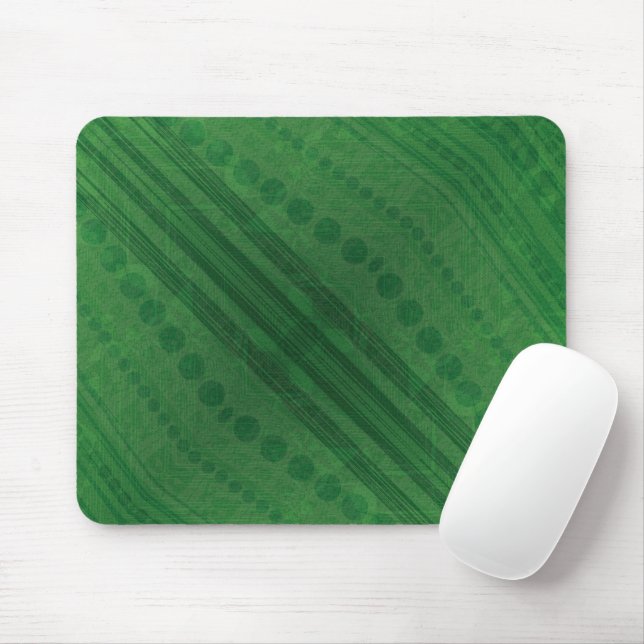 Acceptance | Green Eclectic Boho Pattern Mouse Pad (With Mouse)
