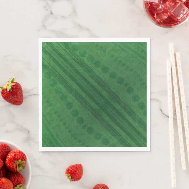 Acceptance | Green Eclectic Boho Pattern Napkins (Insitu)