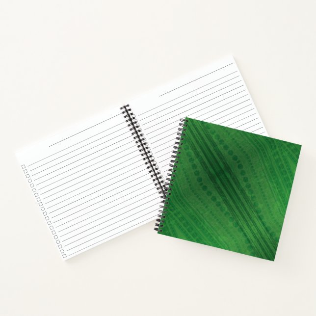 Acceptance | Green Eclectic Boho Pattern Notebook (Inside)