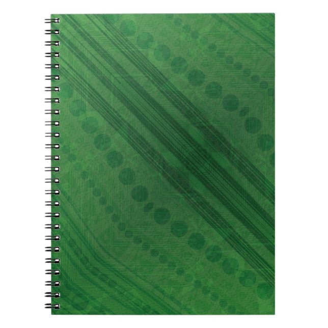 Acceptance | Green Eclectic Boho Pattern Notebook (Front)