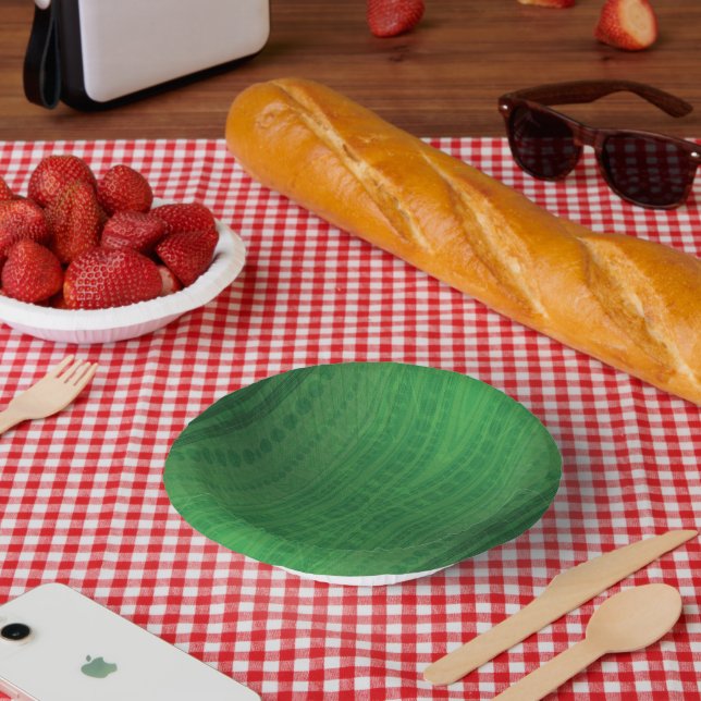 Acceptance | Green Eclectic Boho Pattern Paper Bowls (Picnic)