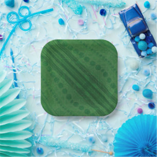Acceptance Green Eclectic Boho Pattern Paper Plates