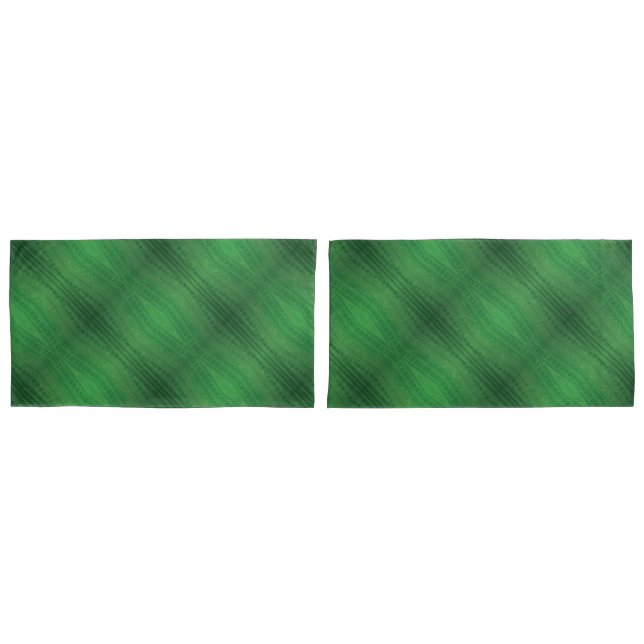 Acceptance | Green Eclectic Boho Pattern Pillow Case (Front-Set)