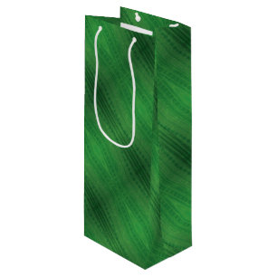 Acceptance Green Eclectic Boho Pattern Wine Gift Bag