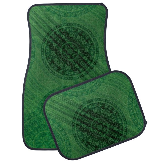 Acceptance | Green Meditation Medallions Car Floor Mat (Set)