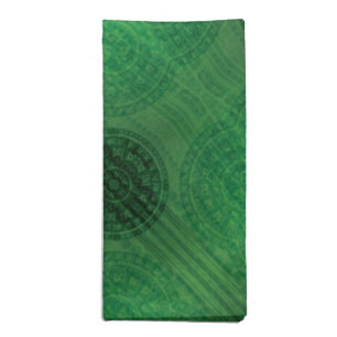 Acceptance Green Meditation Medallions Cloth Napkin