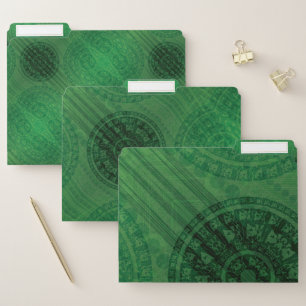 Acceptance Green Meditation Medallions File Folder