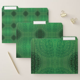 Acceptance Green Meditation Medallions File Folder