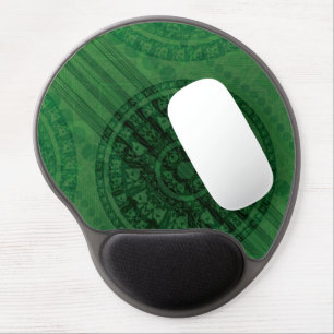 Acceptance Green Meditation Medallions Gel Mouse Pad