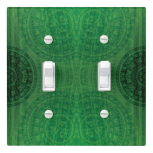 Acceptance   Green Meditation Medallions Light Switch Cover