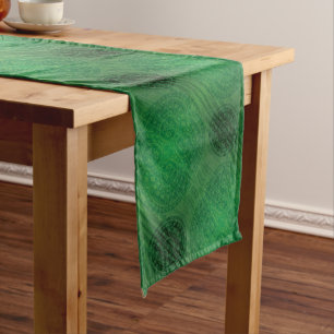 Acceptance Green Meditation Medallions Long Table Runner