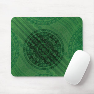 Acceptance Green Meditation Medallions Mouse Pad