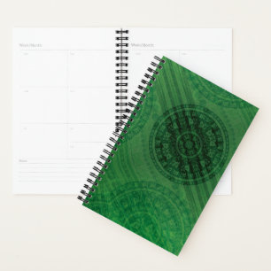 Acceptance   Green Meditation Medallions Planner
