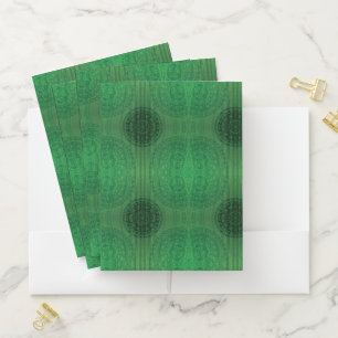 Acceptance Green Meditation Medallions Pocket Folder