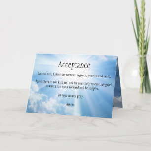 Acceptance Grief Sympathy Card