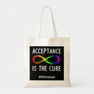 Acceptance is the Cure Autism-Acceptance In April  Tote Bag