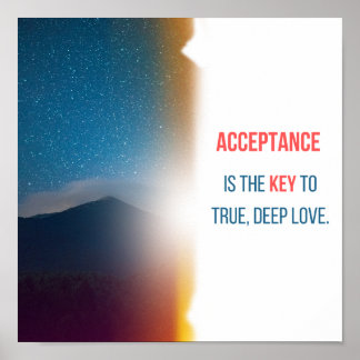 Acceptance is the Key Poster