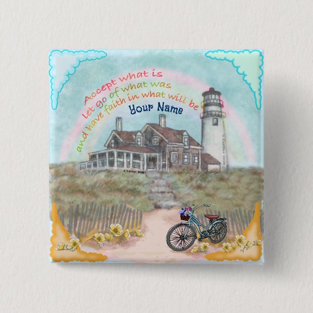 Acceptance Lighthouse  Button (Front)