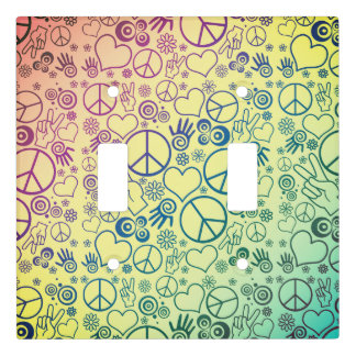 Acceptance Peace Sign Symbol Rainbow Light Switch Cover