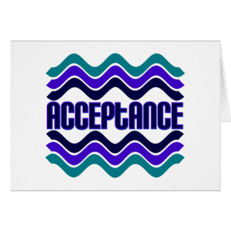 Acceptance Quote in Blue Green Purple Graphic Cards