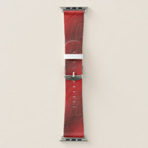 Acceptance   Red Eclectic Boho Pattern Apple Watch Band