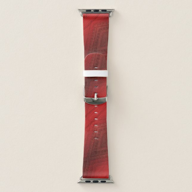 Acceptance | Red Eclectic Boho Pattern Apple Watch Band (Band)