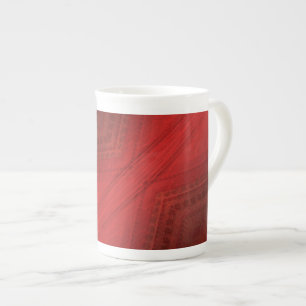 Acceptance   Red Eclectic Boho Pattern Bone China Mug