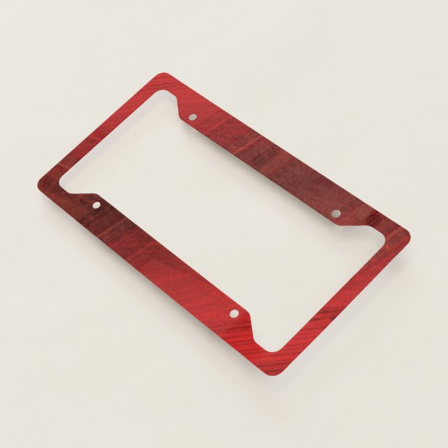 Acceptance | Red Eclectic Boho Pattern License Plate Frame (3/4)