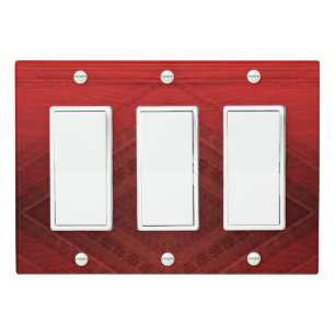 Acceptance   Red Eclectic Boho Pattern Light Switch Cover