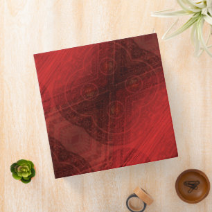 Acceptance Red Meditation Medallions 3 Ring Binder