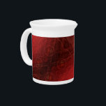 Acceptance | Red Meditation Medallions Beverage Pitcher<br><div class="desc">Focused meditation medallions for mindful personal growth, mental clarity, energy healing, and spiritual enlightenment. Our meditation medallions and corresponding artwork are made with motifs specific to words and phrases to help focus and guide your personal growth and spiritual journey. This artwork is 1 of 6 textured round medallion designs that...</div>