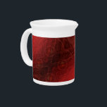 Acceptance | Red Meditation Medallions Beverage Pitcher<br><div class="desc">Focused meditation medallions for mindful personal growth, mental clarity, energy healing, and spiritual enlightenment. Our meditation medallions and corresponding artwork are made with motifs specific to words and phrases to help focus and guide your personal growth and spiritual journey. This artwork is 1 of 6 textured round medallion designs that...</div>