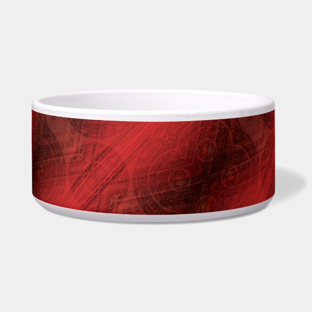 Acceptance | Red Meditation Medallions Bowl (Front)