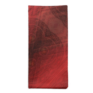 Acceptance Red Meditation Medallions Cloth Napkin