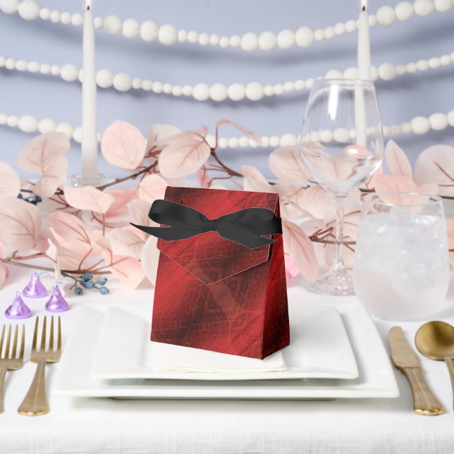 Acceptance | Red Meditation Medallions Favor Boxes (Wedding)