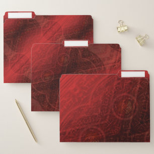 Acceptance Red Meditation Medallions File Folder