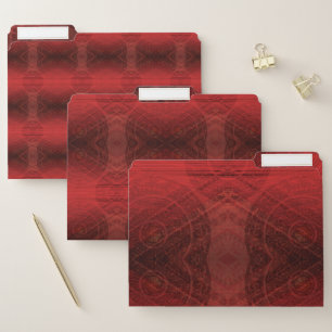 Acceptance Red Meditation Medallions File Folder