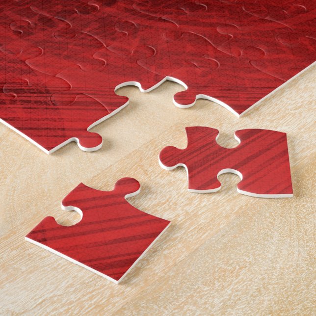 Acceptance | Red Meditation Medallions Jigsaw Puzzle (Side)