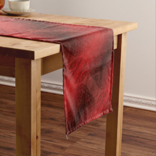 Acceptance Red Meditation Medallions Long Table Runner