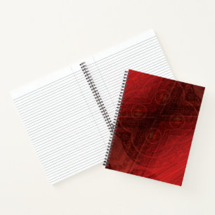 Acceptance Red Meditation Medallions Notebook
