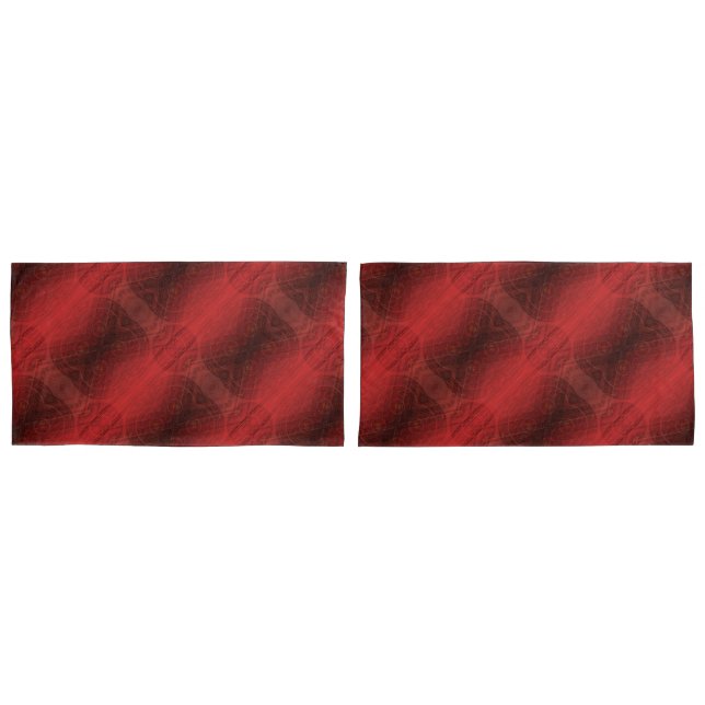 Acceptance | Red Meditation Medallions Pillow Case (Front-Set)