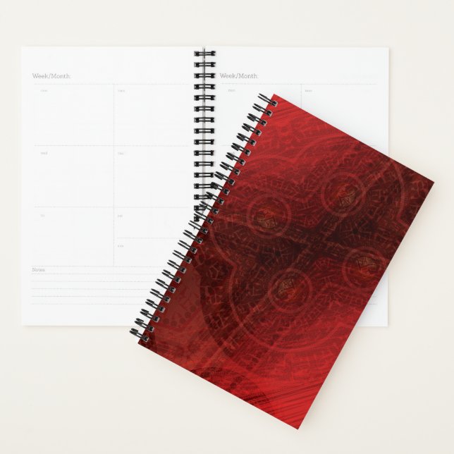 Acceptance | Red Meditation Medallions Planner (Display)