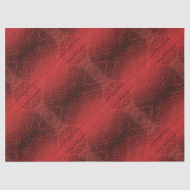 Acceptance | Red Meditation Medallions Tissue Paper (Front)