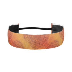 Acceptance Red Orange Yellow Boho Medallions Athletic Headband