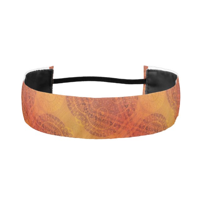 Acceptance | Red Orange Yellow Boho Medallions Athletic Headband (Front)