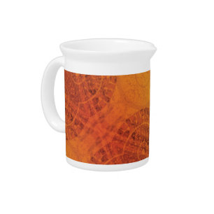 Acceptance   Red Orange Yellow Boho Medallions Beverage Pitcher