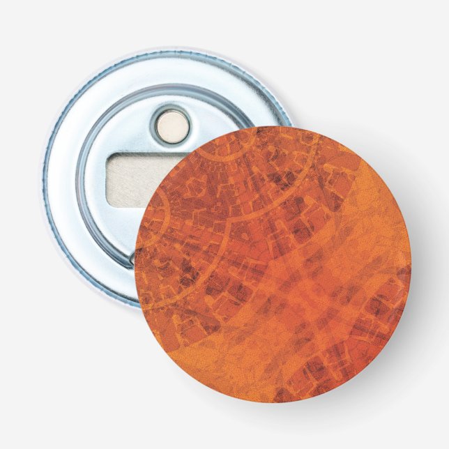 Acceptance | Red Orange Yellow Boho Medallions Bottle Opener (Front)
