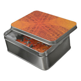 Acceptance   Red Orange Yellow Boho Medallions Jigsaw Puzzle