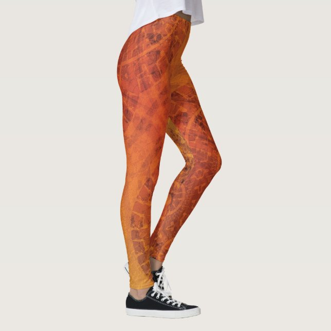 Acceptance | Red Orange Yellow Boho Medallions Leggings (Right)
